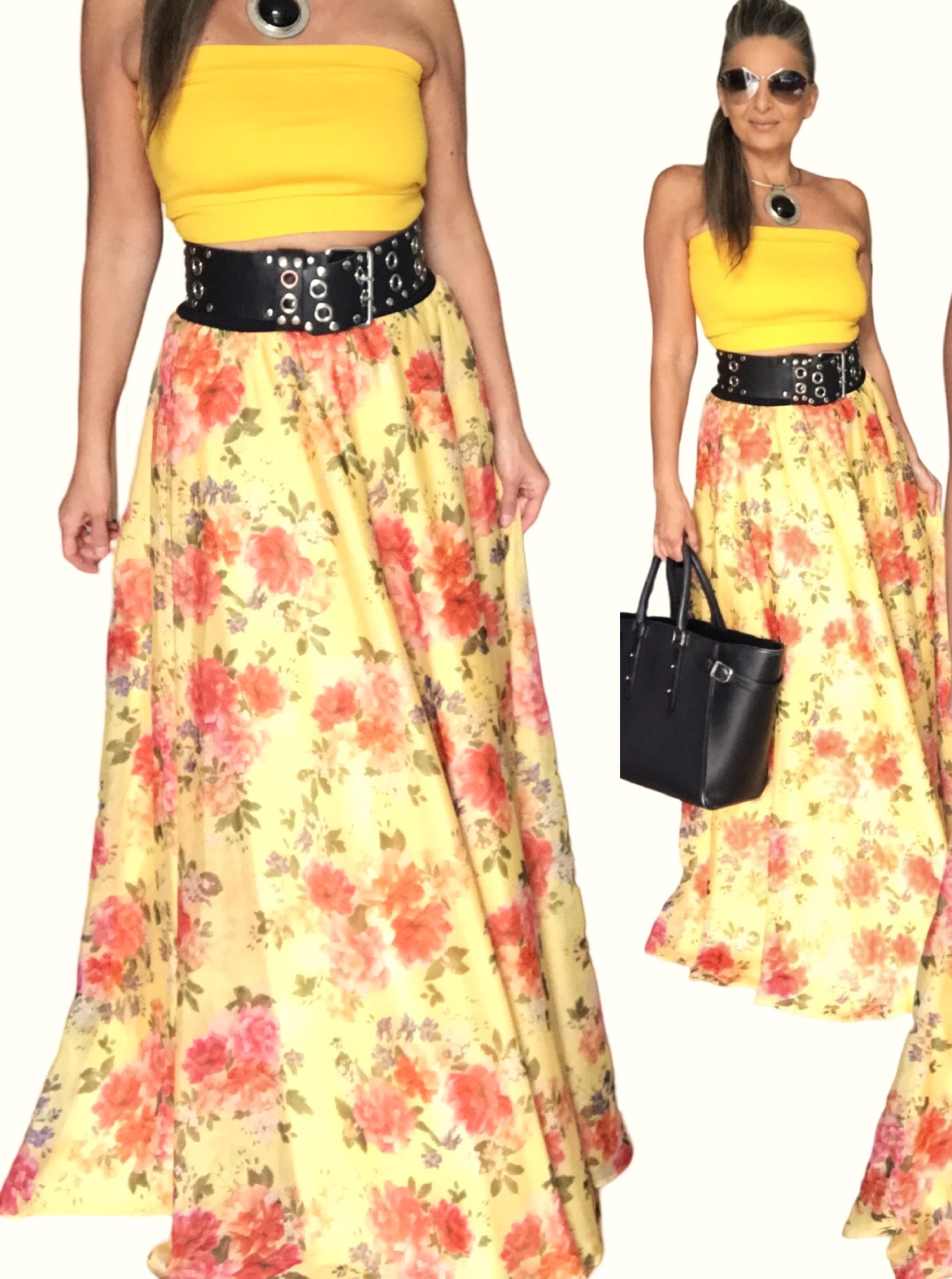 Dlouá letní sukně - maxi sukně BOROS SK-L-YE03